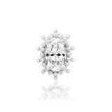 14K Gold Vision White CZ Threadless End