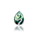 14K Gold Hecate Moss Agate Gem Threadless End