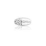 14kt Gold Chill Pill White CZ Threadless End