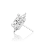 14K Gold Vision White CZ Threadless End