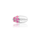 14kt Gold Chill Pill White CZ Threadless End