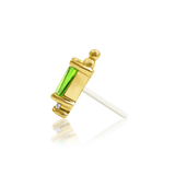 14kt Gold Nixie Kryptonite Threadless End