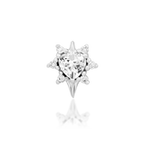 14kt Gold Cadence White CZ Threadless End