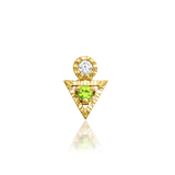 14kt Gold Myrtle Kryptonite Threadless End