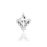 14kt Gold Hesper White CZ Threadless End