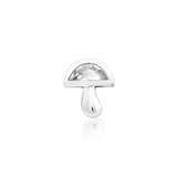 14K Gold Amanita White CZ Threadless End