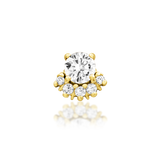 14kt Gold Rolina White CZ