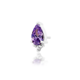 14K Gold Gracie Amethyst Threadless End