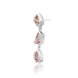 14kt Gold Baddie Pink CZ Threadless End