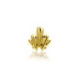 14KT Gold Flourish Threadless End