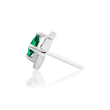14kt Gold Kingsley  Emerald Green CZ Threadless End