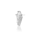 14KT Gold Oasis White CZ Threadless End