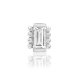 14KT Gold René White CZ Threadless End