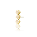 14K Gold Blush Rose Quartz Threadless End
