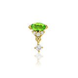 14kt Gold Rilian Kryptonite Threadless End