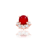 14K Gold Rolina Carnelian Threadless End