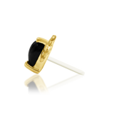 14K Gold Salem Black Onyx Gem Threadless End