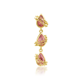 14kt Gold Baddie Pink CZ Threadless End