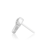 14K Gold Amanita White CZ Threadless End