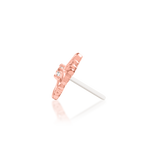14K Gold Vira White CZ Threadless End
