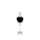14K Gold Lilith Black Onyx Gem Threadless End