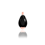 14K Gold Patsy Black CZ Threadless End
