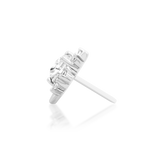 14kt Gold Cadence White CZ Threadless End