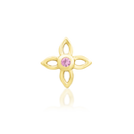 14K Gold Fleur Threadless End