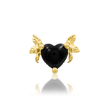 14K Gold Salem Black Onyx Gem Threadless End