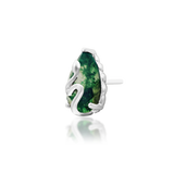 14K Gold Hecate Moss Agate Gem Threadless End