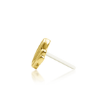 14KT Gold Flourish Threadless End