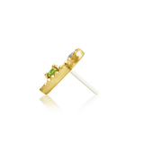 14kt Gold Myrtle Kryptonite Threadless End
