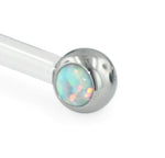 Side Set Opal Cabochon Threadless End