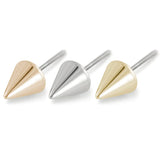 18K Gold Spear Threadless End