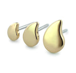 18K Gold Drop Threadless End