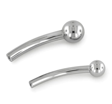 Threadless Fixed Bead Curved Barbell