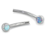 Threadless Opal Curved Barbell