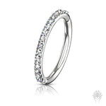 14Kt. Gold Side CZ Paved Hinged Segment Ring