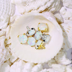 14Kt. Gold Prong Set Opal Bead