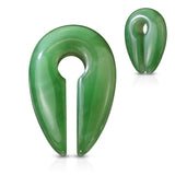 Jade Green Stone Keyhole Hanger