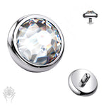 Flat Bezel Set CZ Top