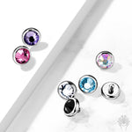 Flat Bezel Set CZ Top