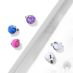 Prong Set Opal Bead Top