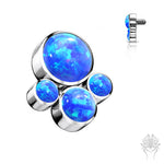 Bezel Set Opal Cluster Top