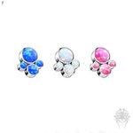 Bezel Set Opal Cluster Top