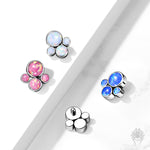 Bezel Set Opal Cluster Top