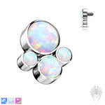 Bezel Set Opal Cluster Top