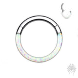 Front Lined Opal Titanium Clicker (3 colors)