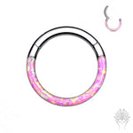 Front Lined Opal Titanium Clicker (3 colors)