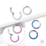 Front Lined Opal Titanium Clicker (3 colors)